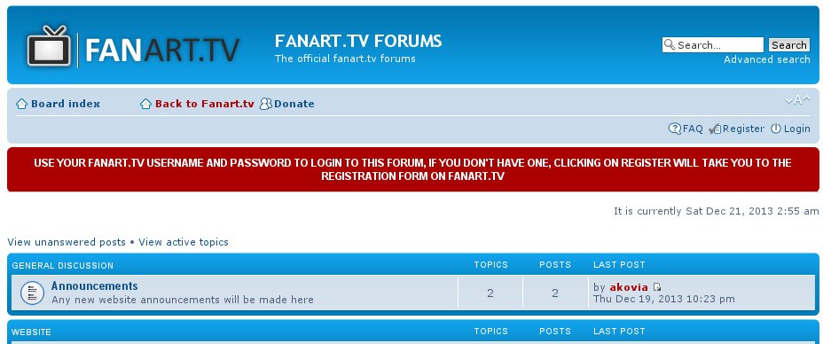 fanart.tv - Forums